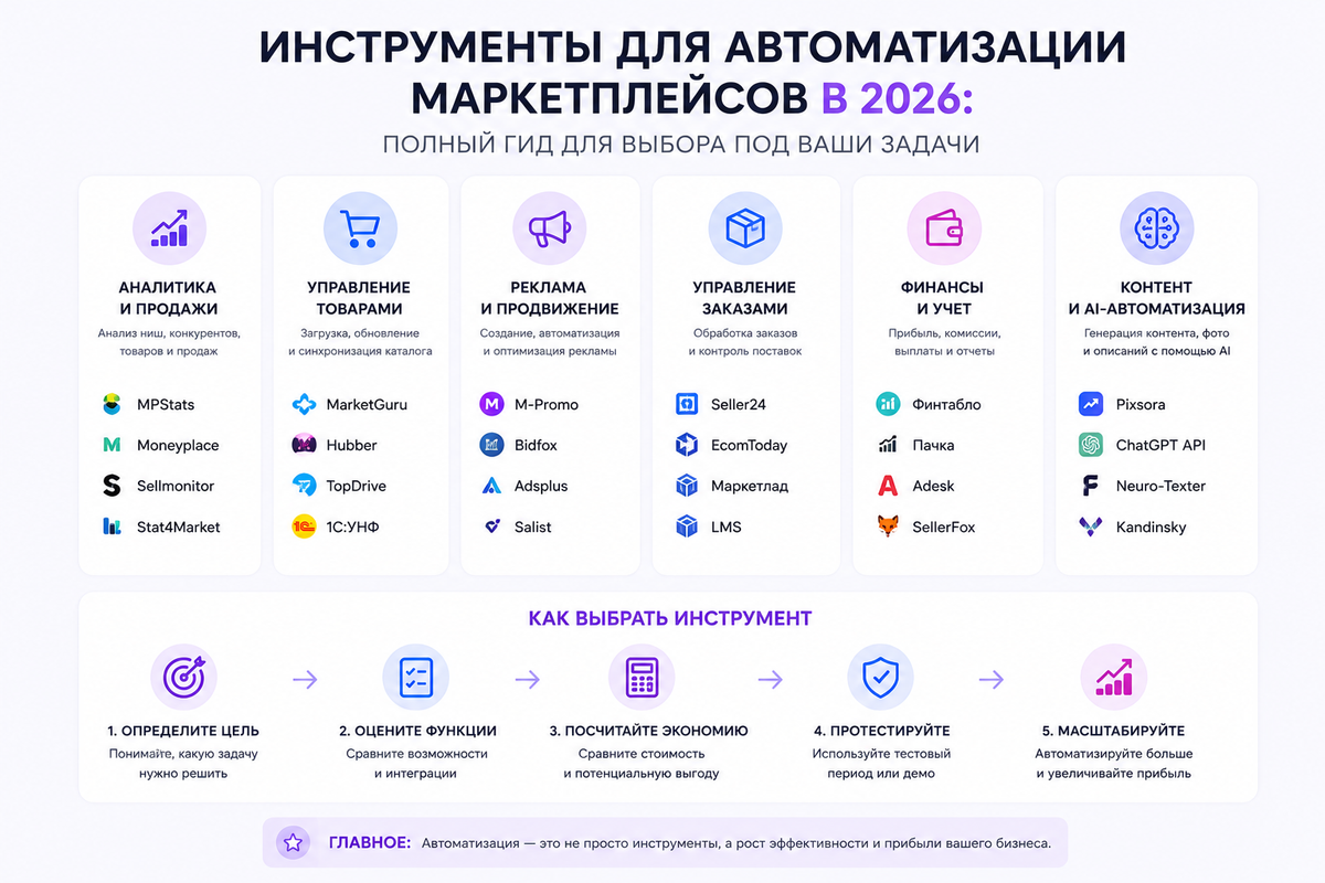 Инструменты для автоматизации маркетплейсов в 2026