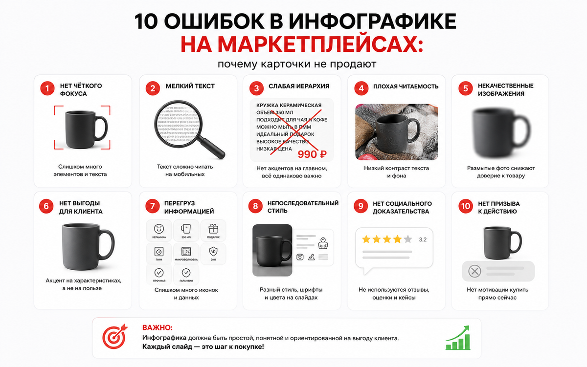 10 ошибок в инфографике на маркетплейсах