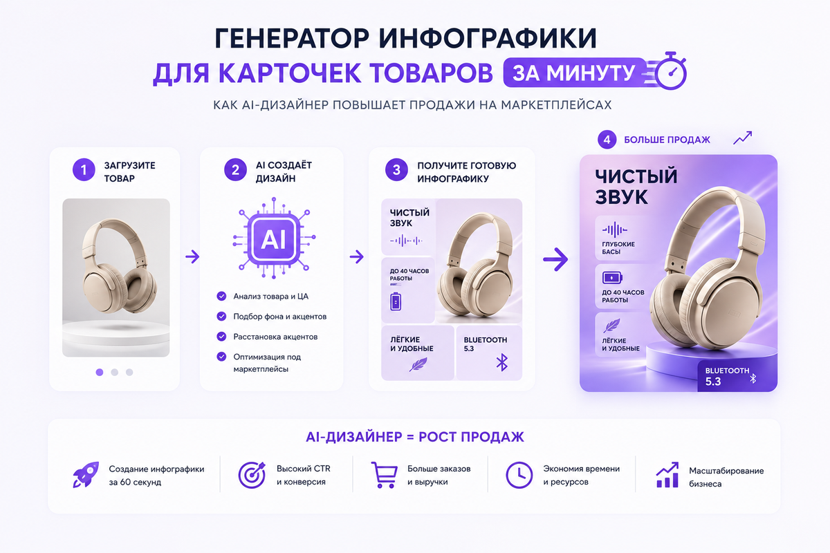 Генератор инфографики для карточек товаров за минуту
