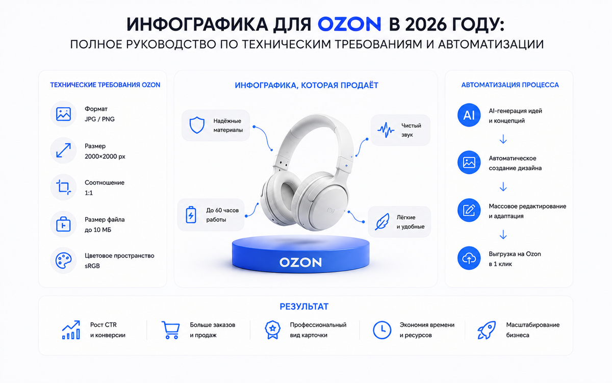 Инфографика для Ozon в 2026 году
