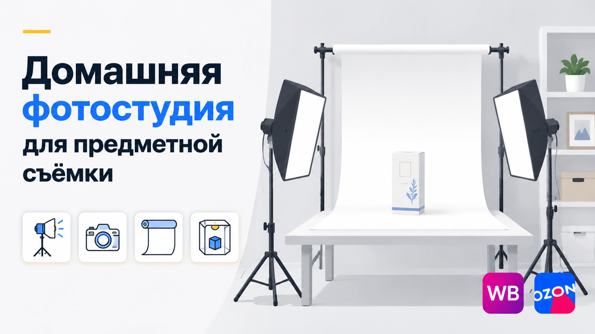 Домашняя фотостудия для предметной съёмки — схема оборудования, света и фонов