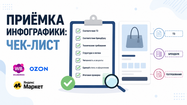 Чек-лист приёмки инфографики от подрядчика для карточки товара на маркетплейсе