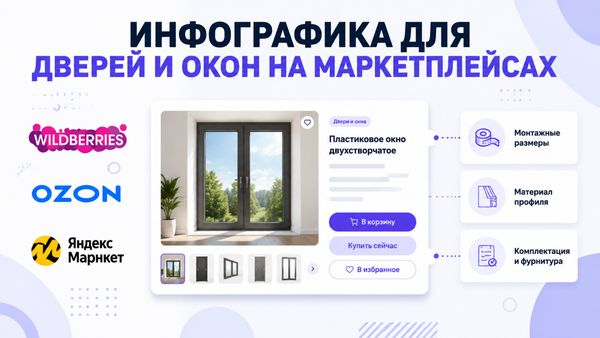 инфографика для дверей маркетплейс