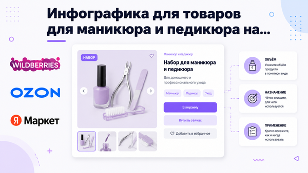 инфографика маникюр маркетплейс объём и назначение